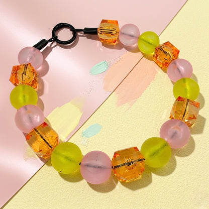 PINK LEMONADE BEADED COLLAR