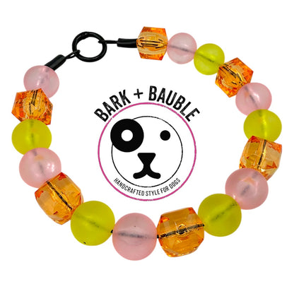PINK LEMONADE BEADED COLLAR