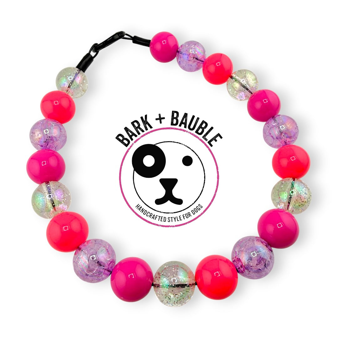 PINK VOLTAGE BEADED COLLAR
