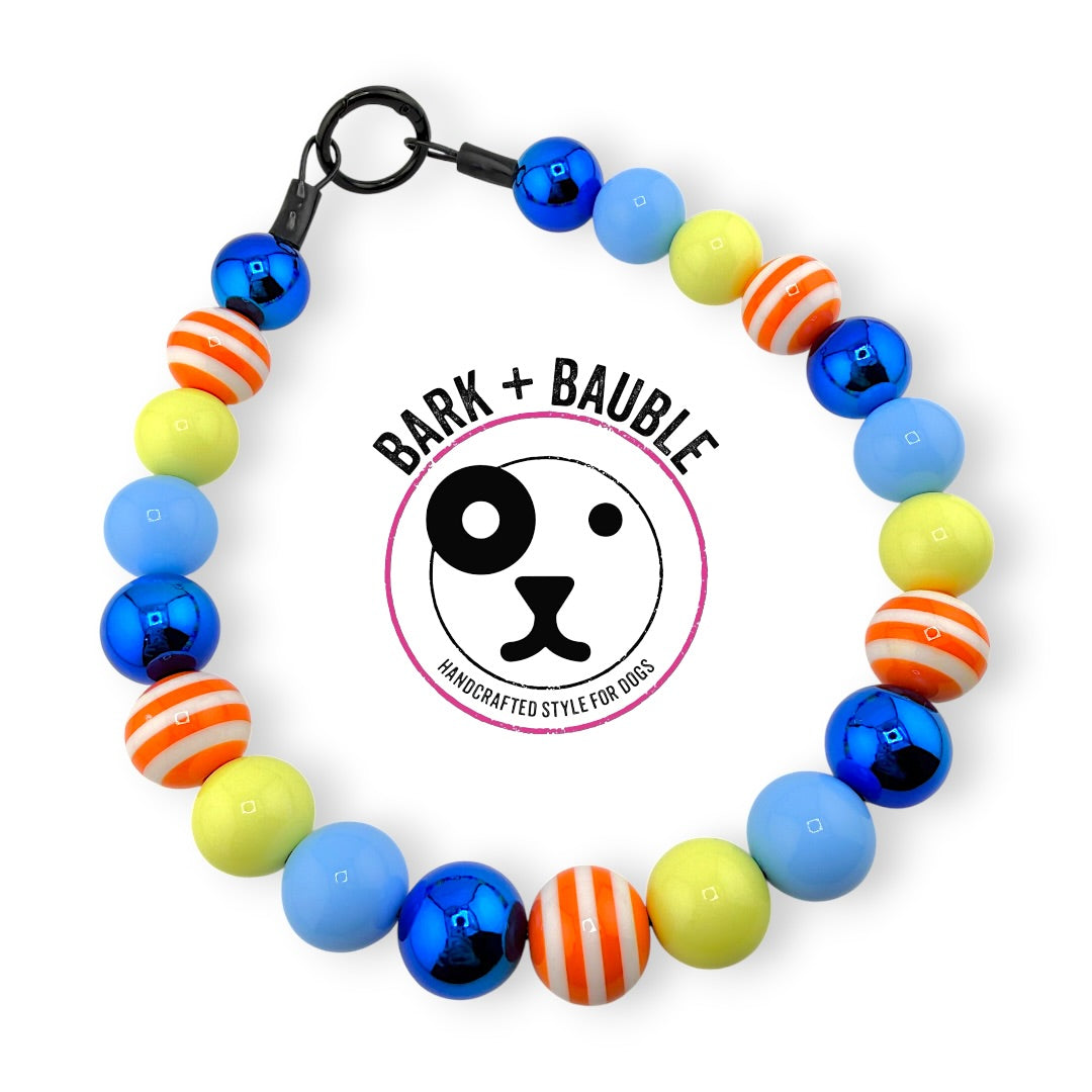 POOL PARTY PUP BEADED COLLAR