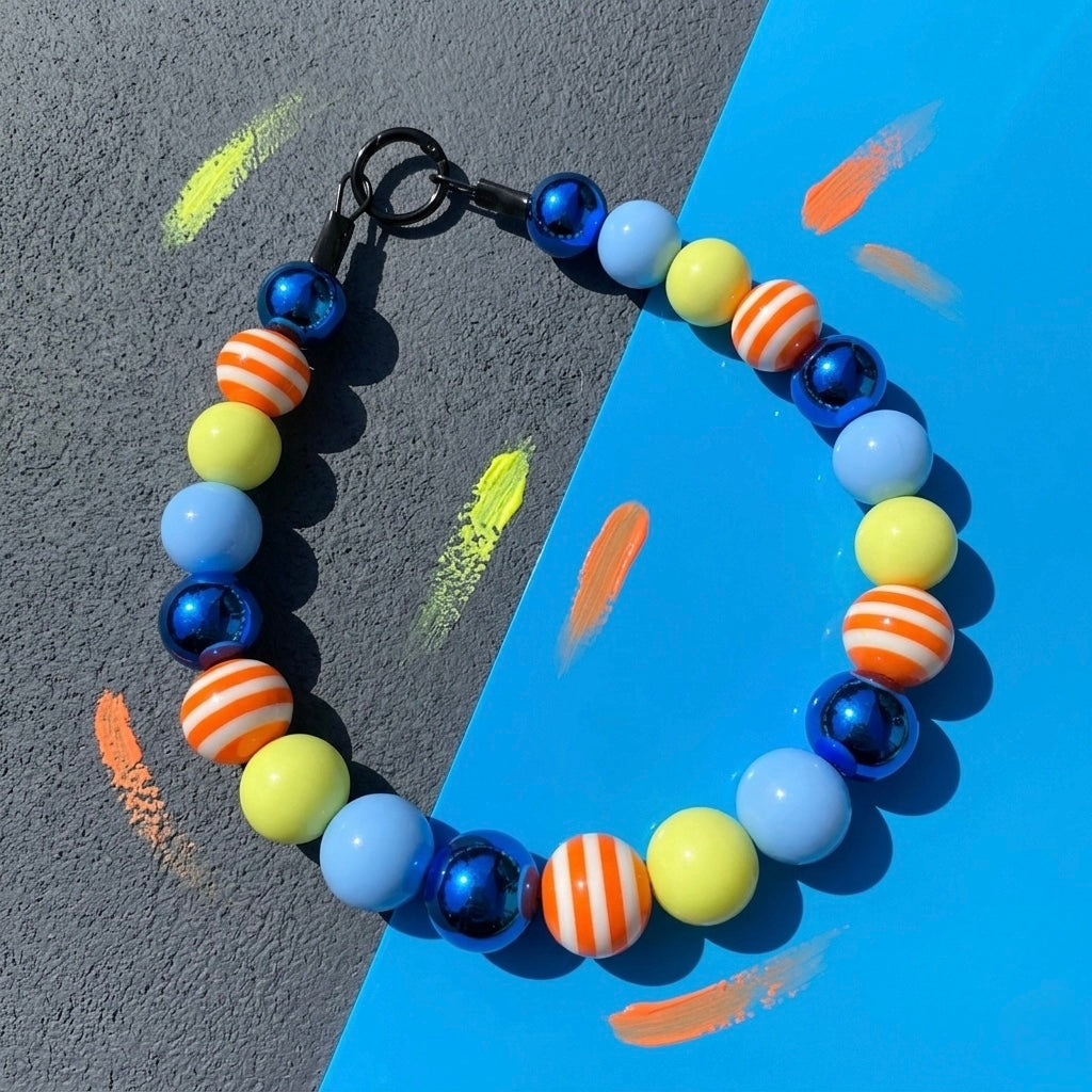 POOL PARTY PUP BEADED COLLAR