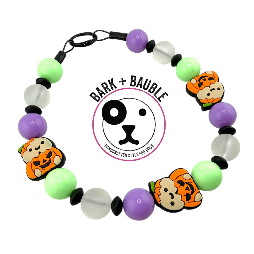 PUMPKIN PUPPER BEADED COLLAR