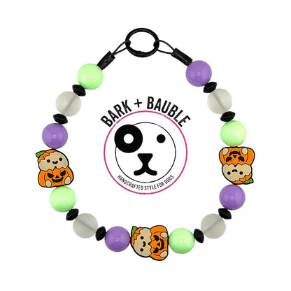 PUMPKIN PUPPER BEADED COLLAR