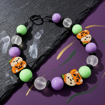 PUMPKIN PUPPER BEADED COLLAR