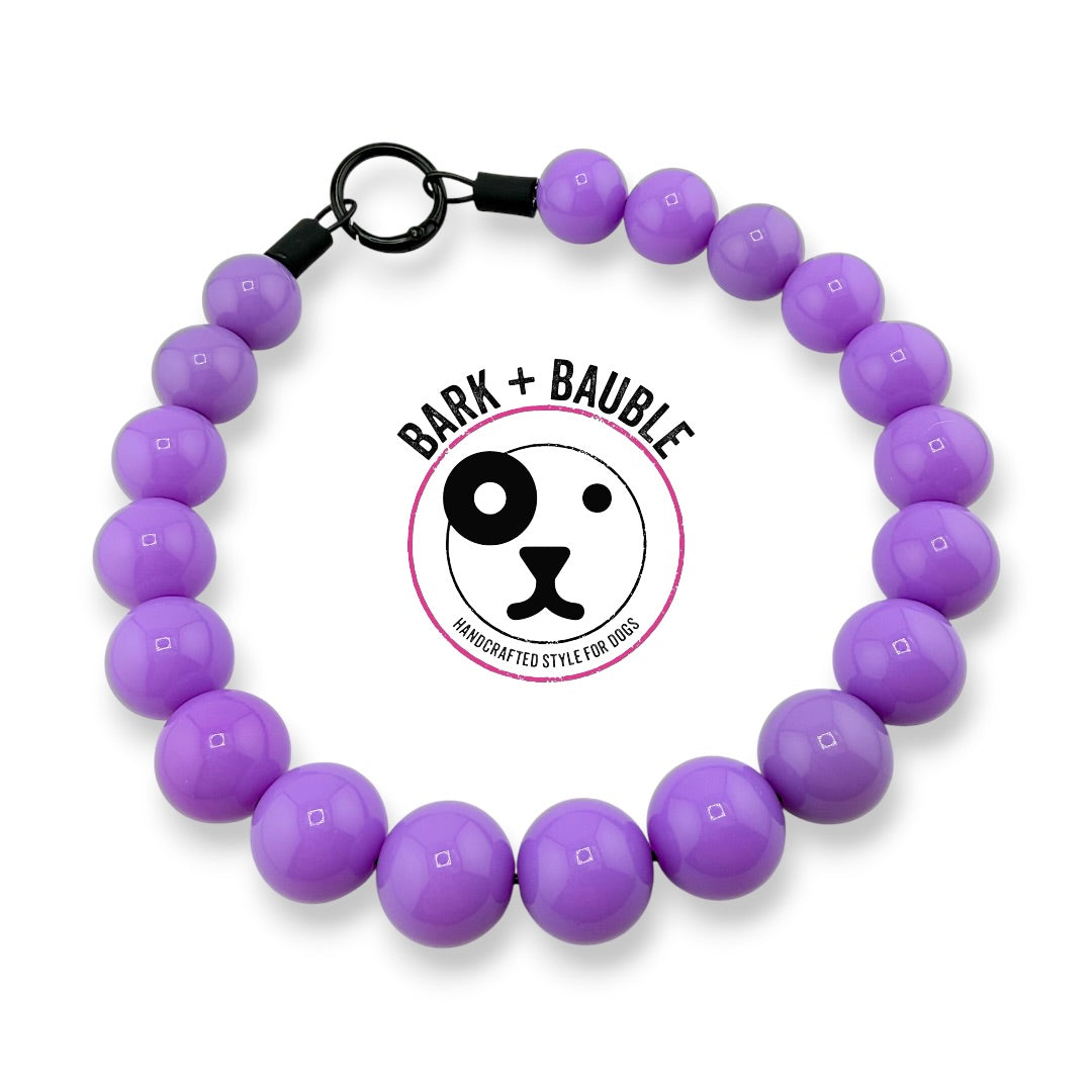 PURPLE BEADED COLLAR