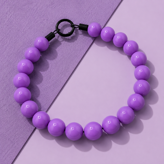PURPLE BEADED COLLAR