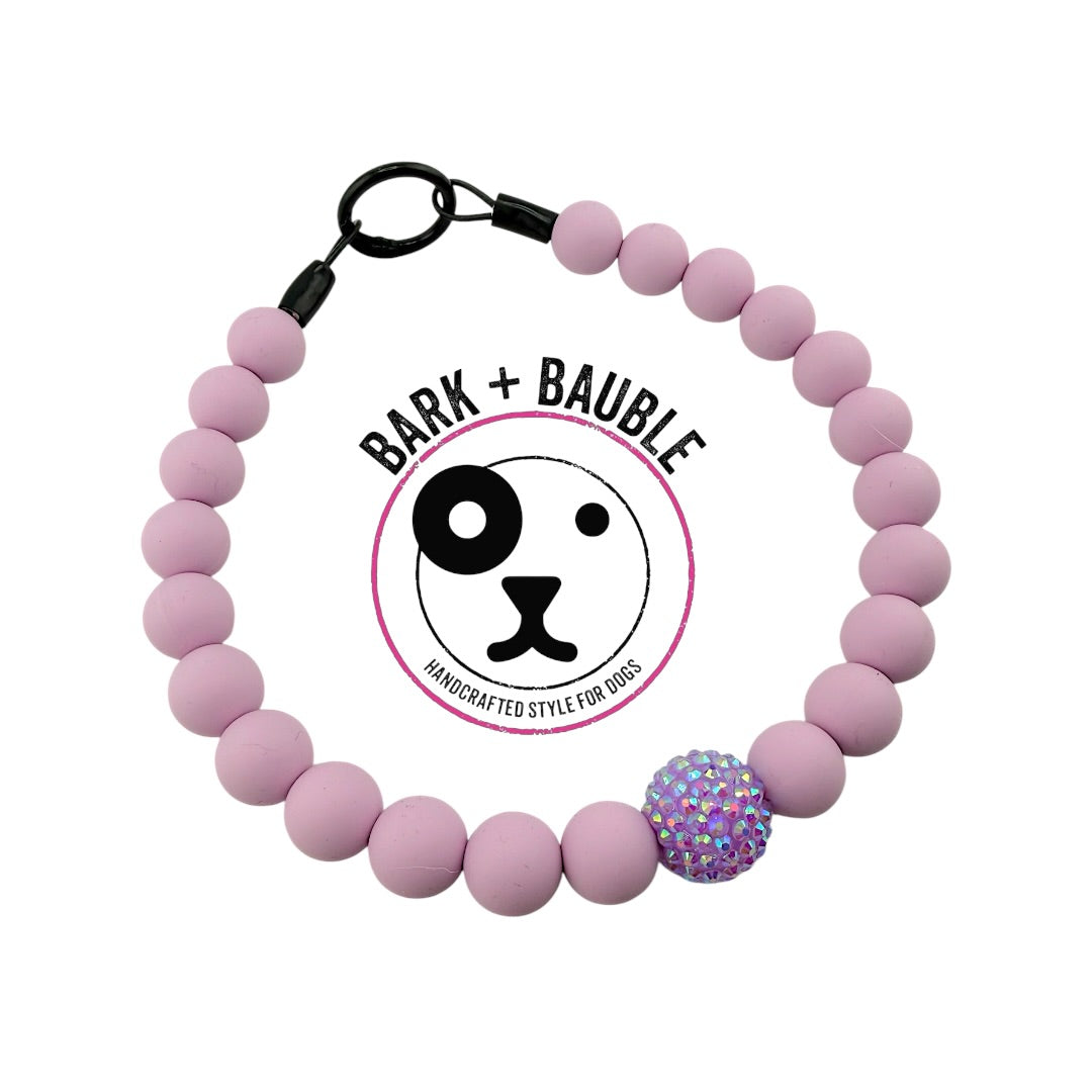 PURPLE SILICONE BEADED COLLAR