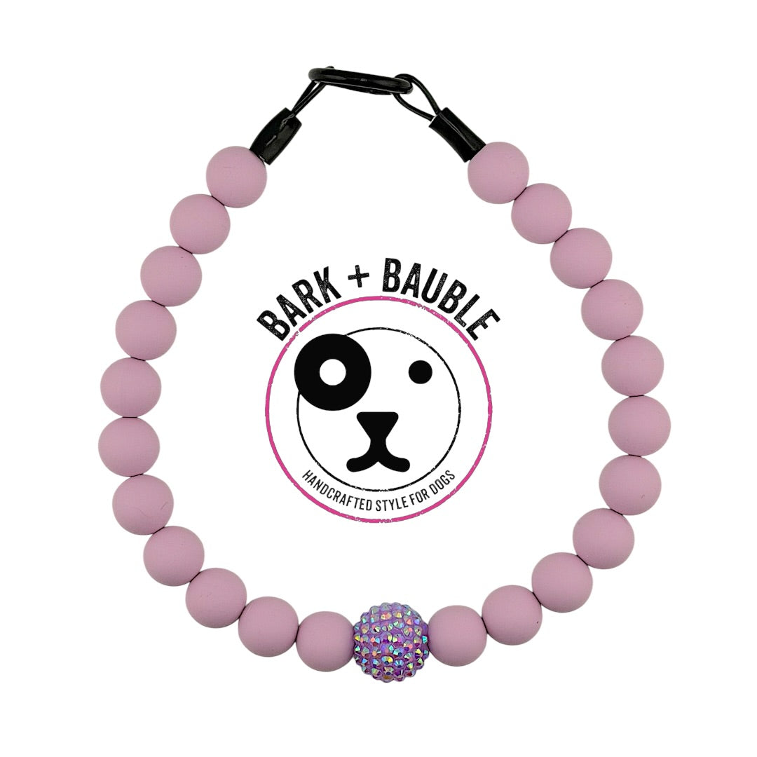 PURPLE SILICONE BEADED COLLAR
