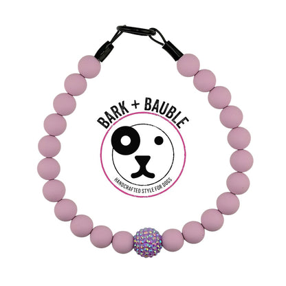 PURPLE SILICONE BEADED COLLAR
