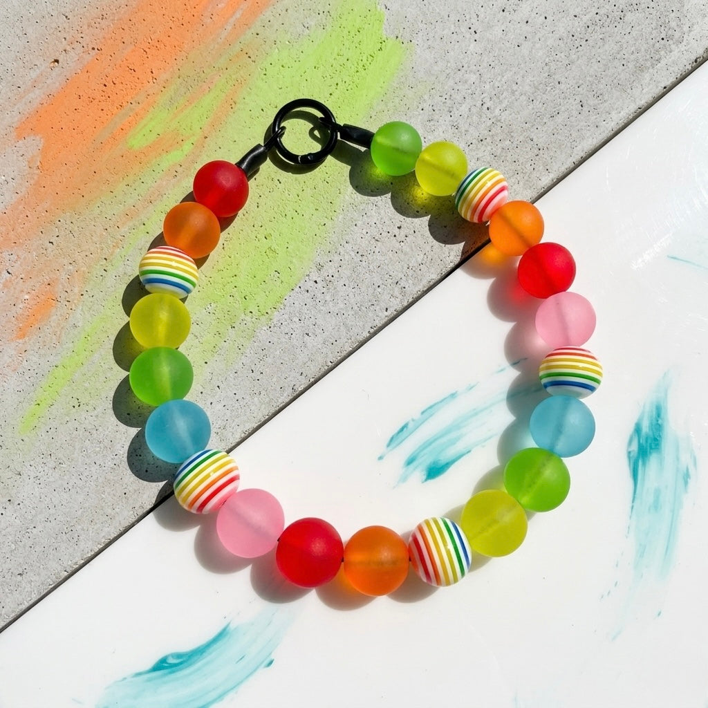 RAINBOW MIRAGE BEADED COLLAR
