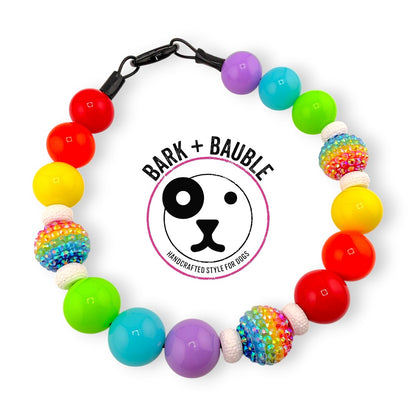 RAINBOW PULSE BEADED COLLAR