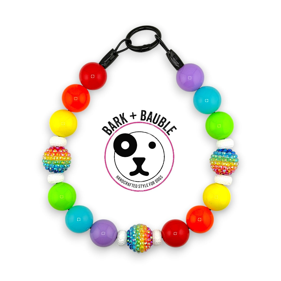 RAINBOW PULSE BEADED COLLAR