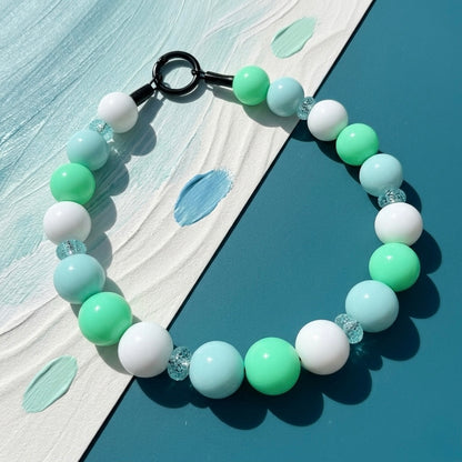 SEAFOAM FROST BEADED COLLAR