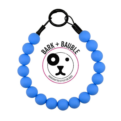 SKY BLUE SILICONE BEADED COLLAR