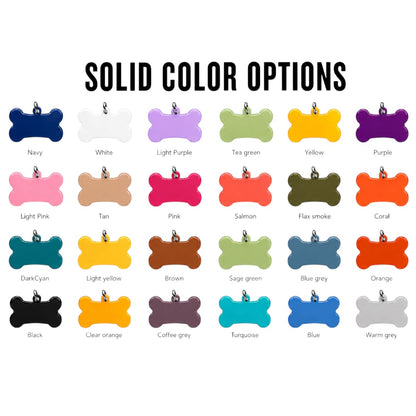 SOLID COLOR DOG TAG