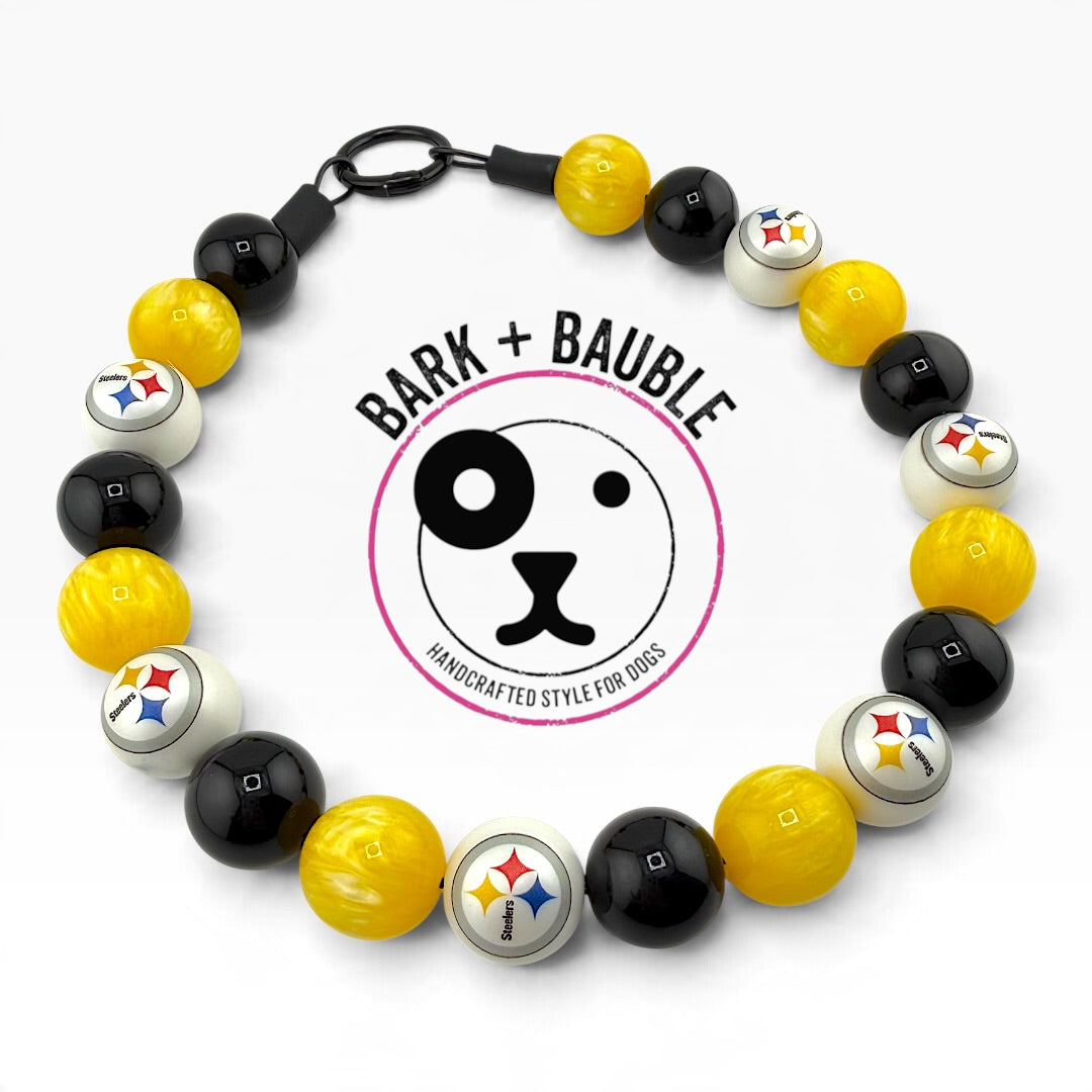 PITTSBURGH STEELERS INSPIRED BEADED COLLAR