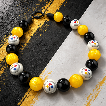 PITTSBURGH STEELERS INSPIRED BEADED COLLAR