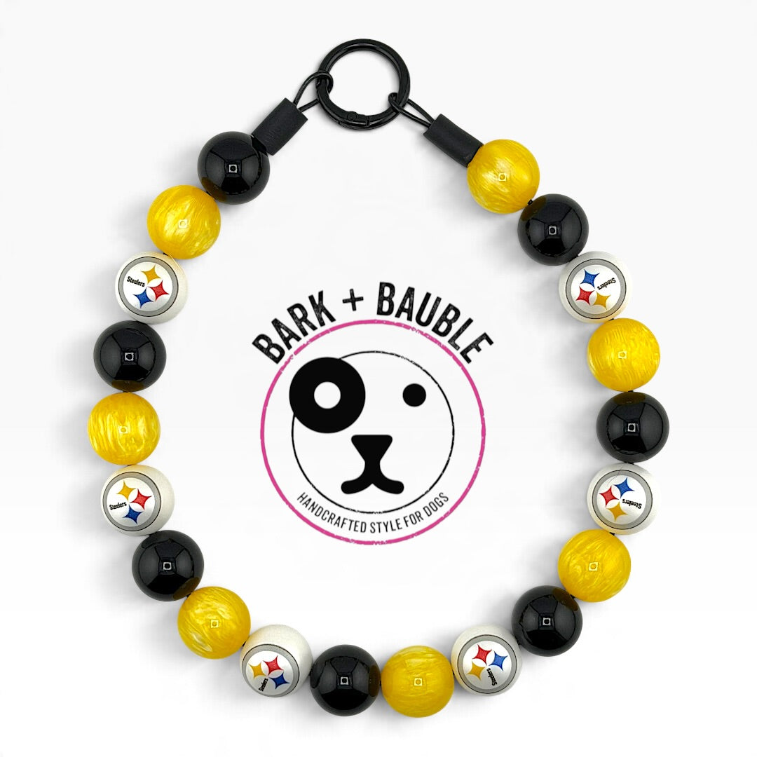 PITTSBURGH STEELERS INSPIRED BEADED COLLAR