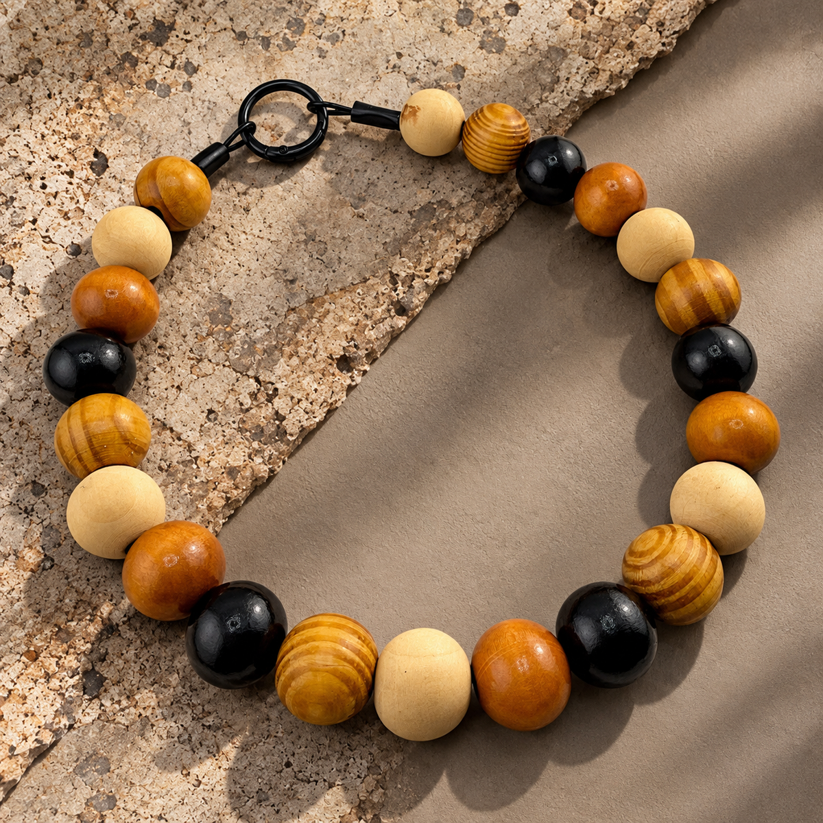 TIMBER BLEND BEADED COLLAR