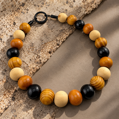 TIMBER BLEND BEADED COLLAR