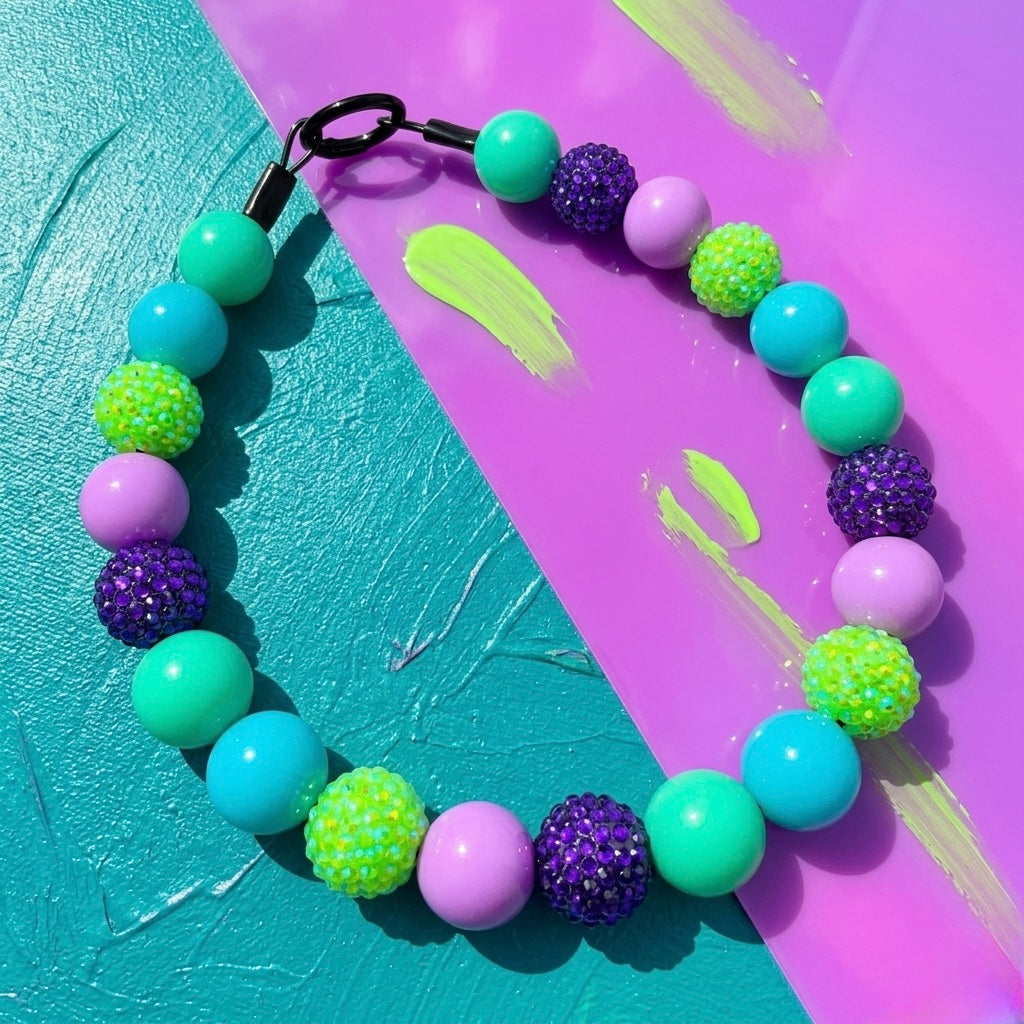TOXIC TAFFY BEADED COLLAR