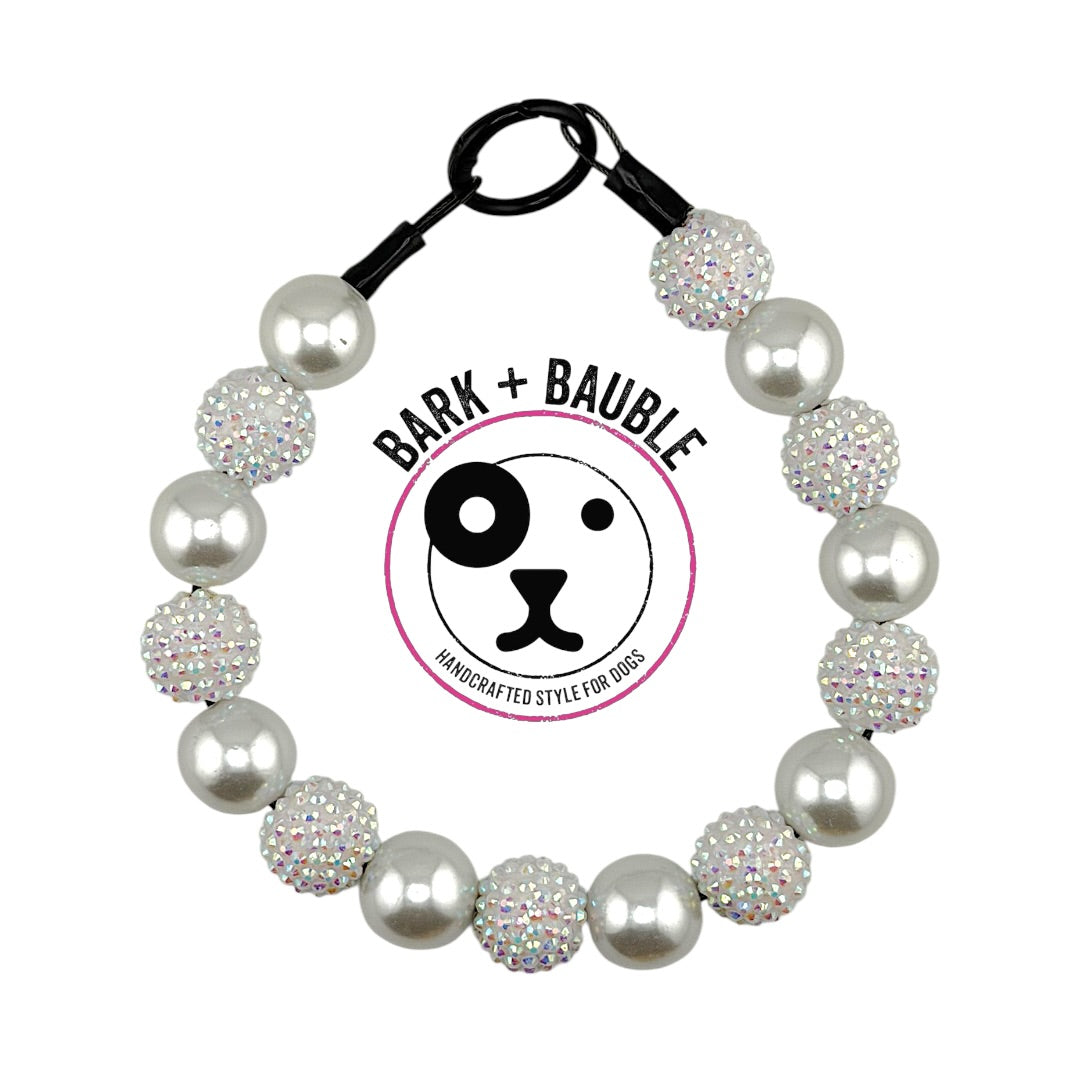 WHITE PEARL BEADED COLLAR