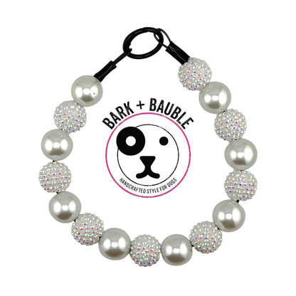 WHITE PEARL BEADED COLLAR