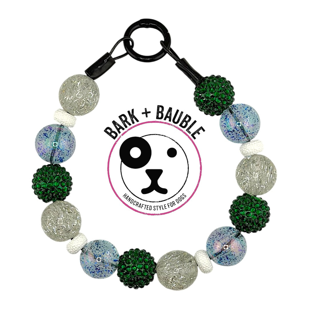 WINTER PINES BEADED COLLAR