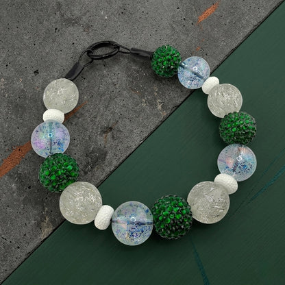 WINTER PINES BEADED COLLAR