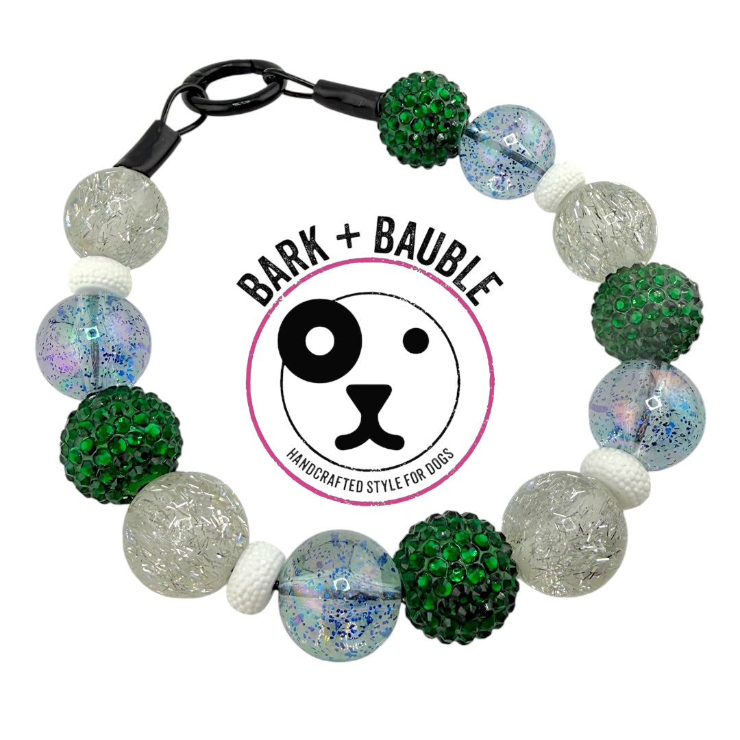 WINTER PINES BEADED COLLAR