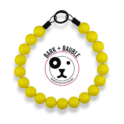 YELLOW BEADED COLLAR